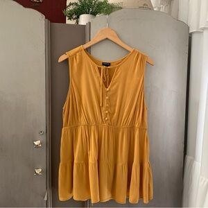 Torrid Mustard Yellow Sleeveless Top